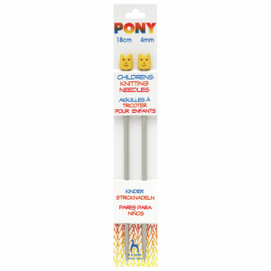 Pony Children's Knitting Needles: 18cm x 4.00mm