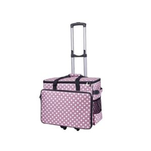 BabySnap sewing machine trolley Dotty Pink